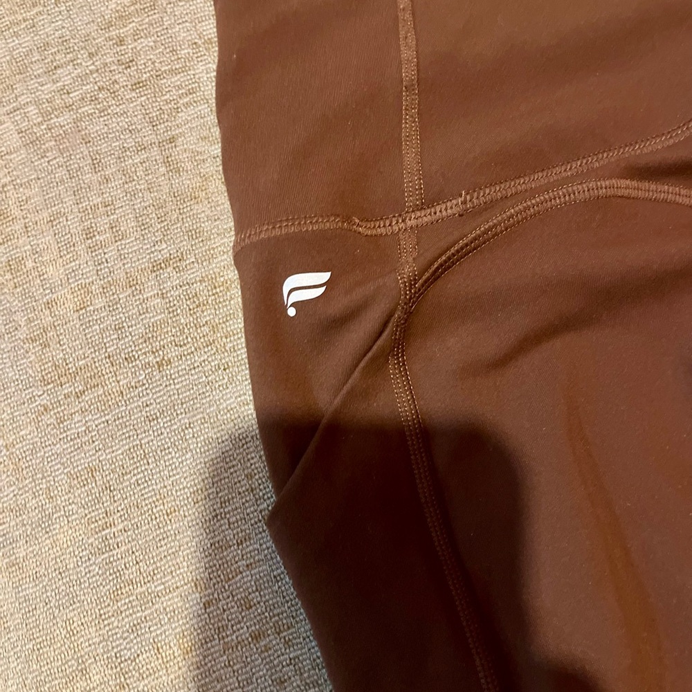 Fabletics PureLuxe Brown High-Waist Leggings